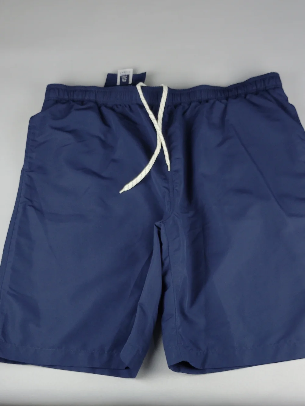 Lands' End Navy Swim Trunks .